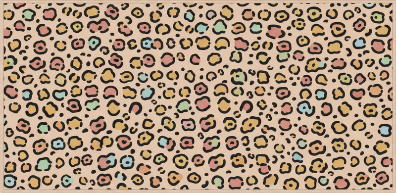 Vinylový koberec do ložnice s pastelovým leopardem - TenStickers
