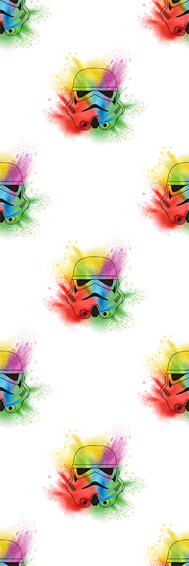 Vinylový koberec do ložnice s motivem hlav trooperů - TenStickers