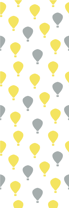 Vinylový koberec do ložnice vzduchový balón pantone - TenStickers