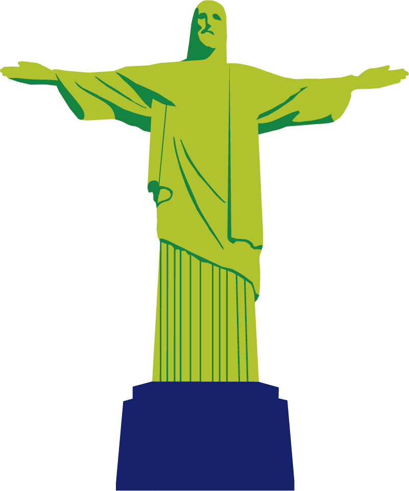 Vinylový koberec do ložnice cristo redentor - TenStickers