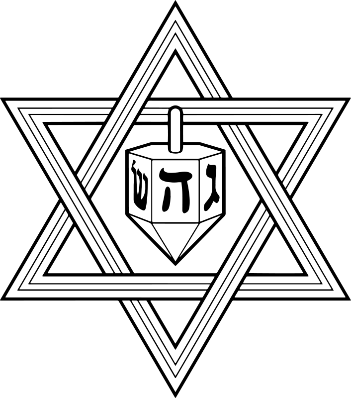 Vinylový koberec do ložnice hvězda hanuky - TenStickers