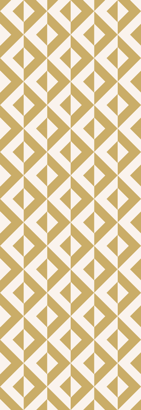 Skandinávský vinylový koberec geometrický hořčicový - TenStickers