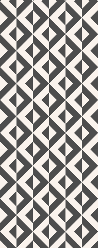 Skandinávský vinylový koberec geometrický mono - TenStickers