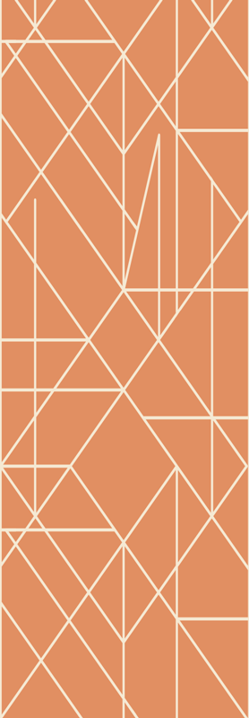Skandinávský vinylový koberec geometrická mozaika - TenStickers