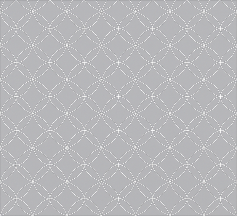 Skandinávský vinylový koberec Šedé geometrické květiny - TenStickers