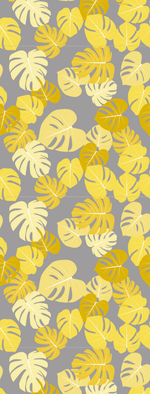 Přírodní vinylový koberec list monstery pantone - TenStickers
