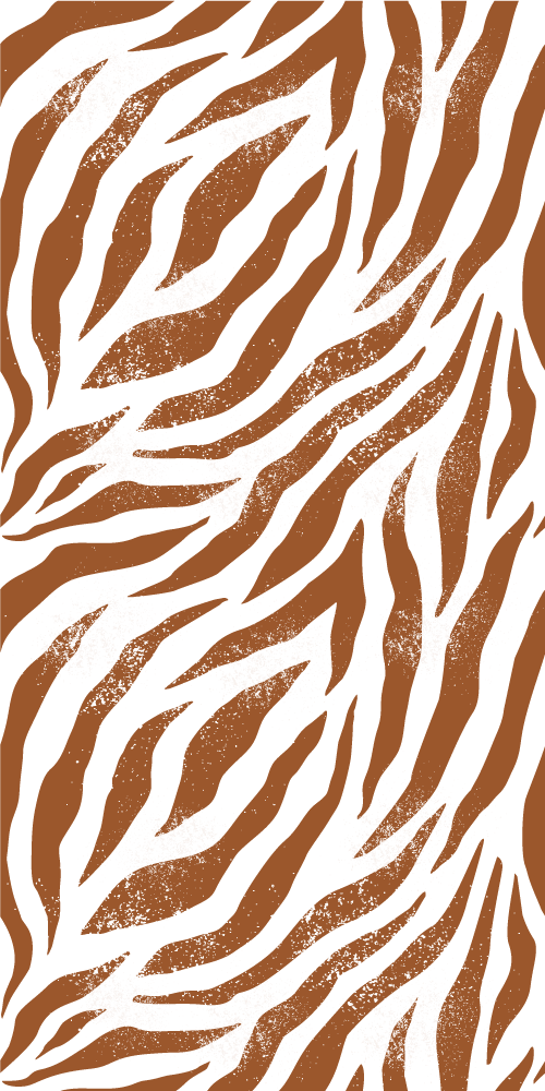Zvířecí vinylový koberec hnědý zebra potisk - TenStickers