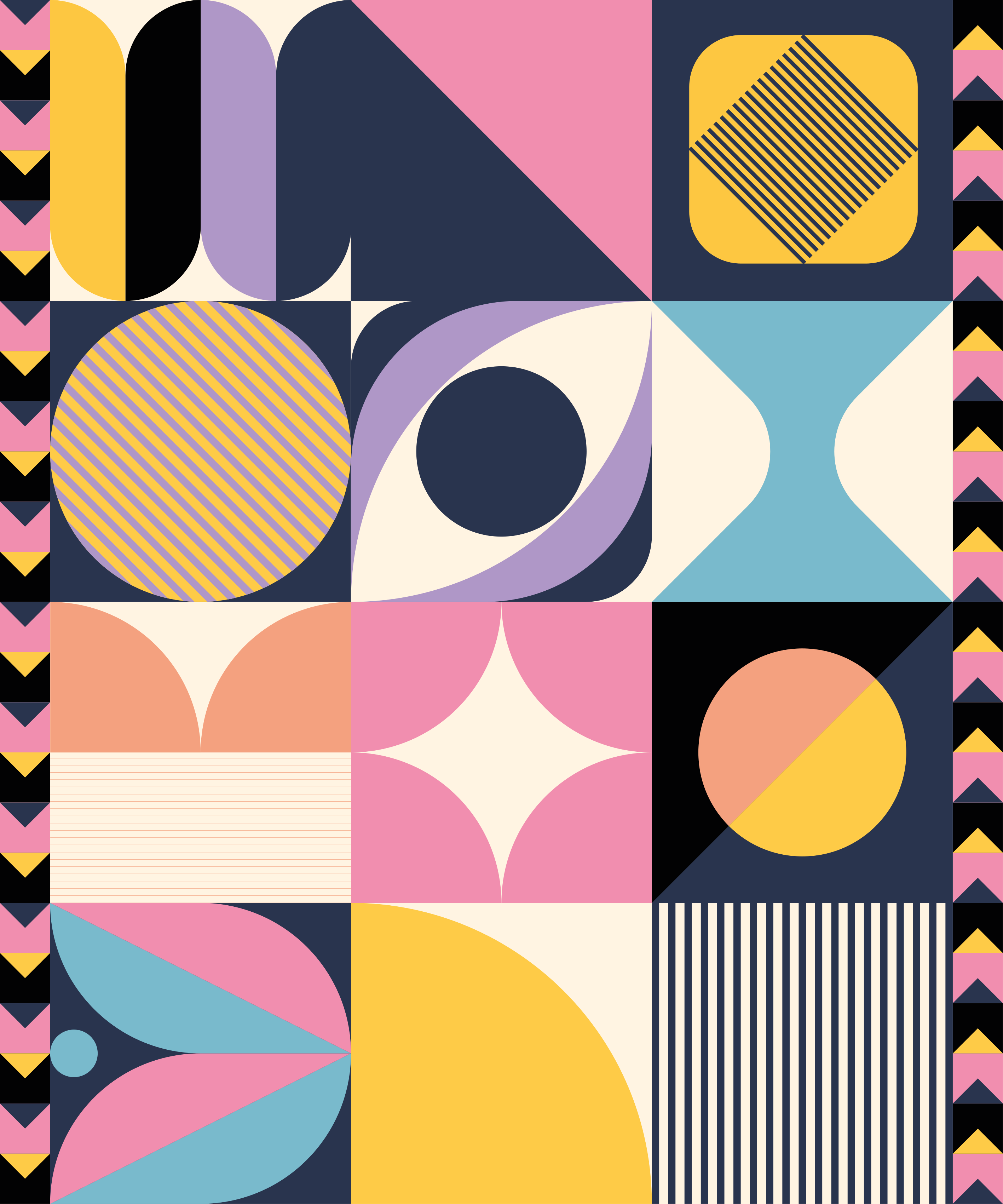 Moderní vinylový koberec s geometrickým uměním - TenStickers