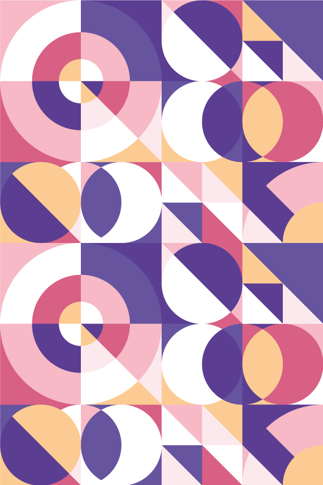 Moderní vinylový koberec abstraktní geometrické vzory - TenStickers