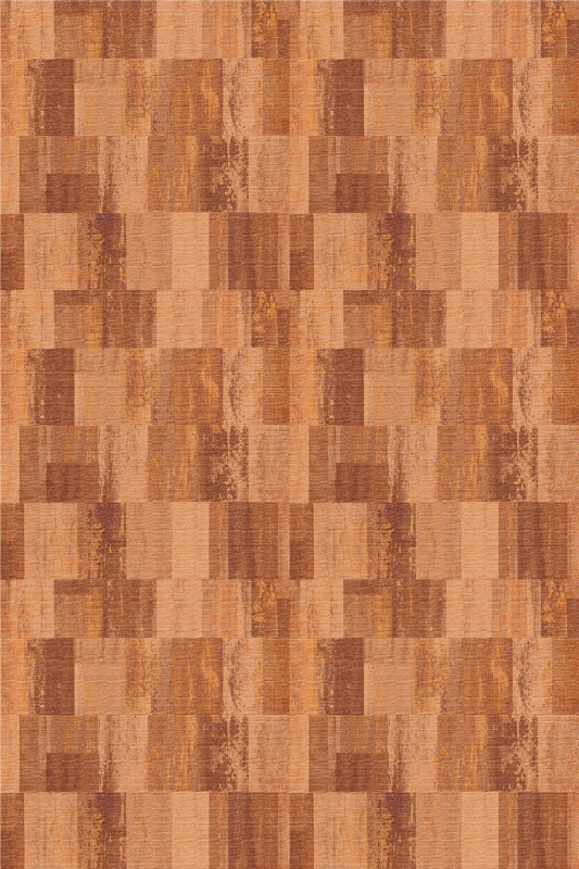 Vinylový koberec s texturou v terakotových čtvercích - TenStickers