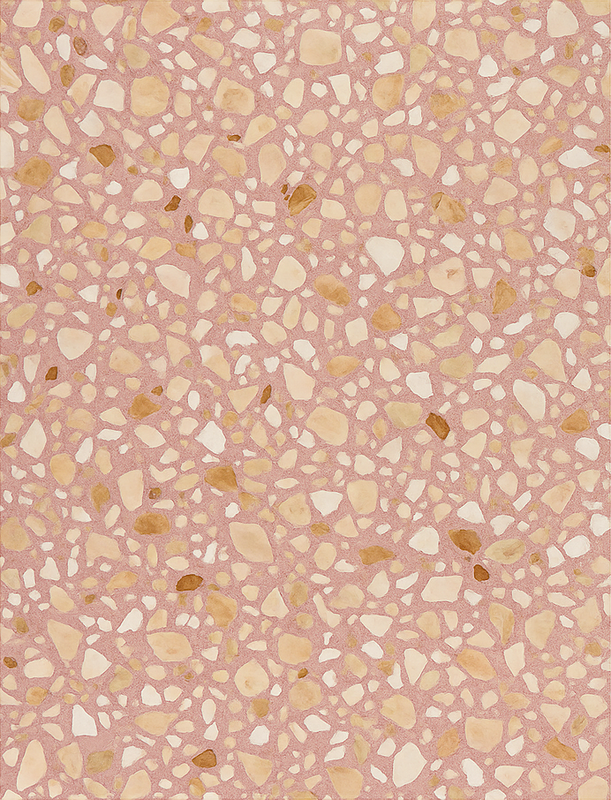 Vinylový koberec s texturou růžová země terrazzo - TenStickers