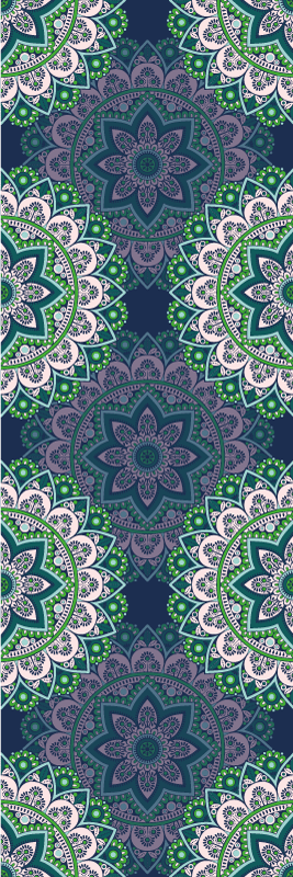 Vintage vinylový koberec skleněná mandala - TenStickers