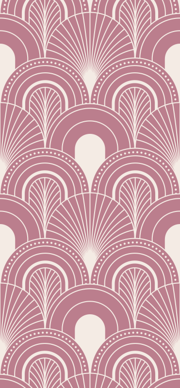 Vintage vinylový koberec v rose gold obloukovém stylu - TenStickers