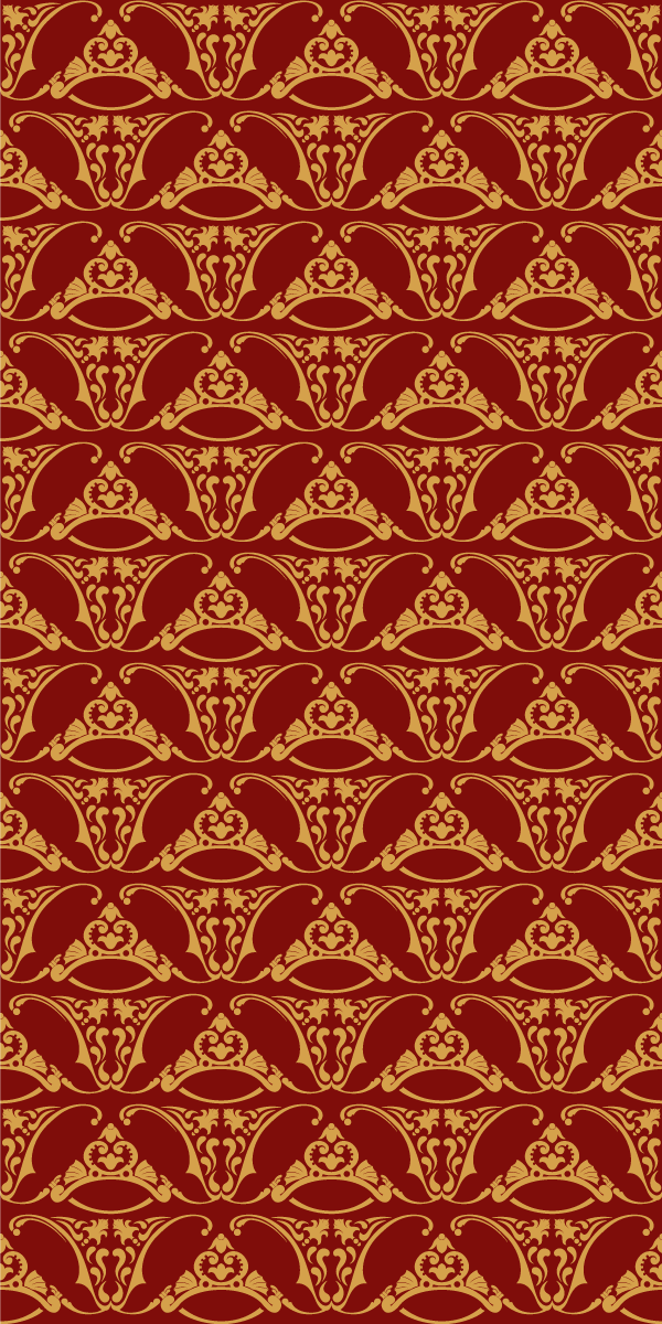 Vintage vinylový koberec v pugin stylu - TenStickers