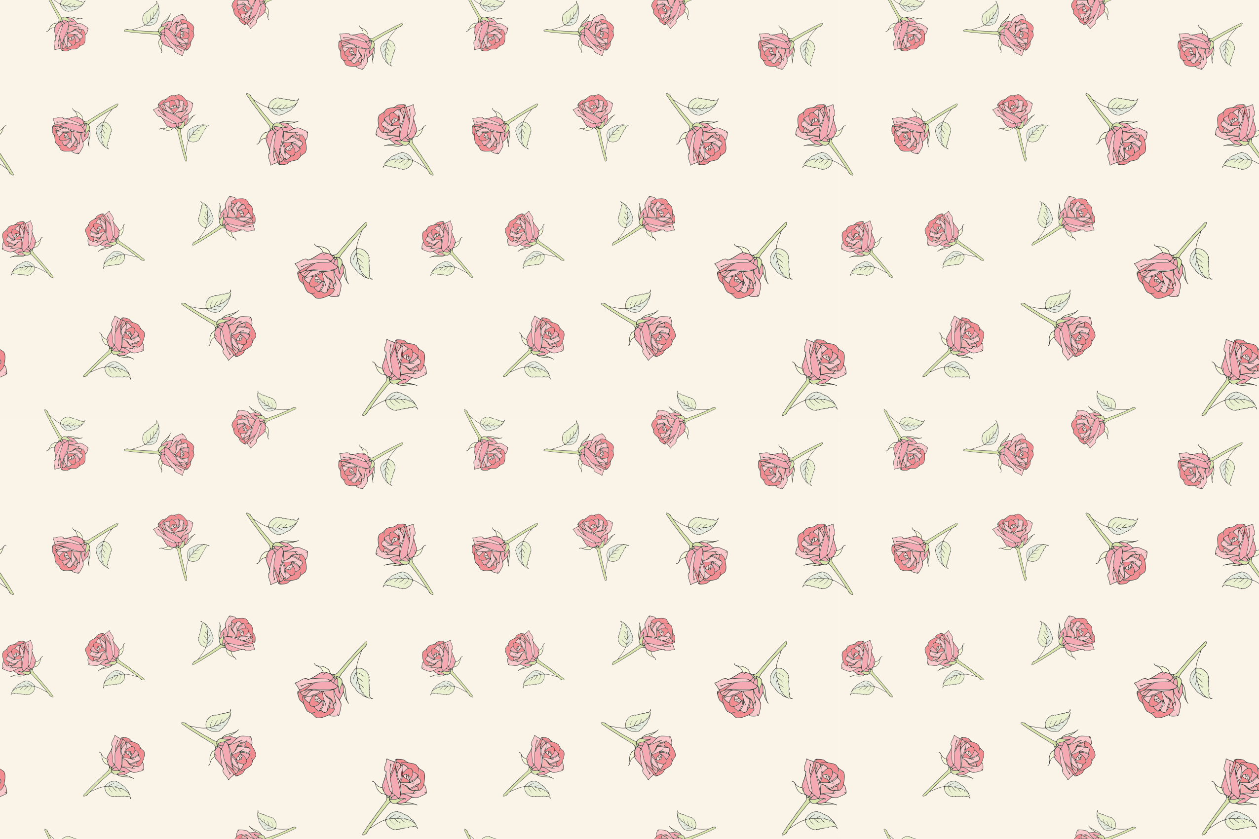 Vintage vinylový koberec s romantickým růžovým vzorem - TenStickers