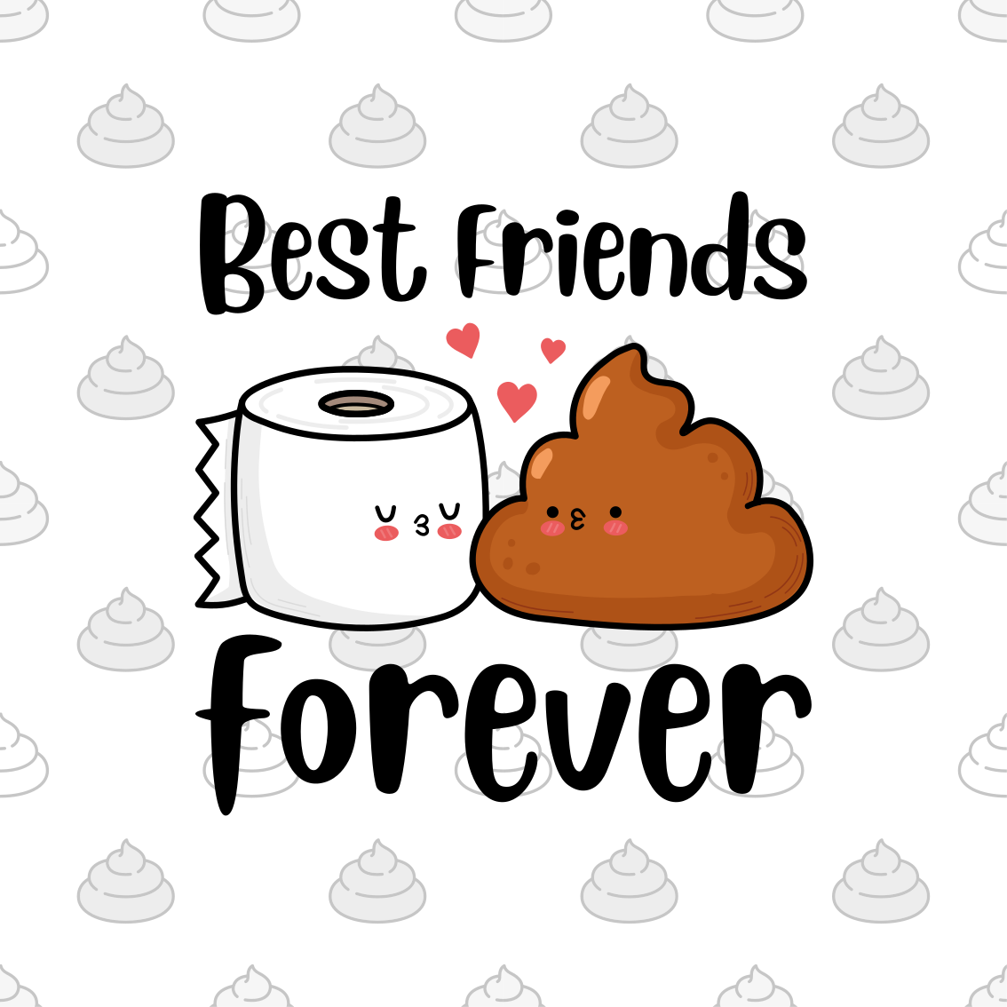 Vinylový koberec s frázemi vtipný design toalety - TenStickers