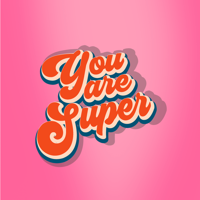 Vinylový koberec s frázemi super citáty design - TenStickers