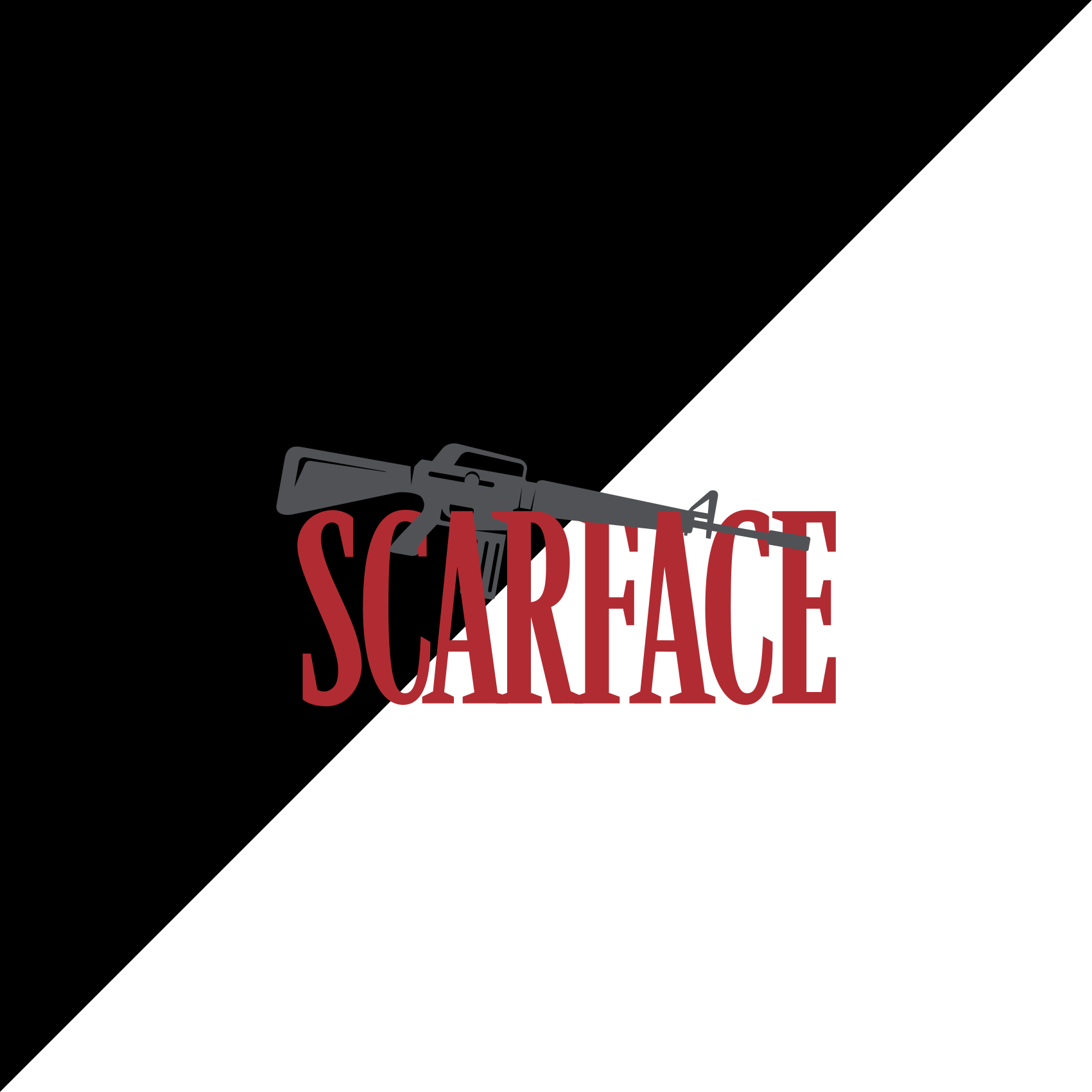 Vinylový koberec s frázemi scarface s textem - TenStickers