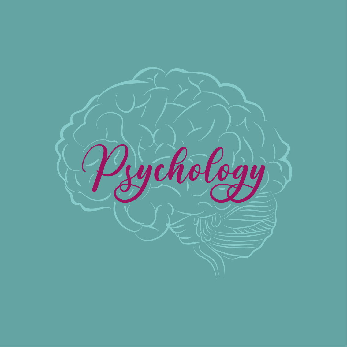 Vinylový koberec s frázemi psychologie mozku - TenStickers