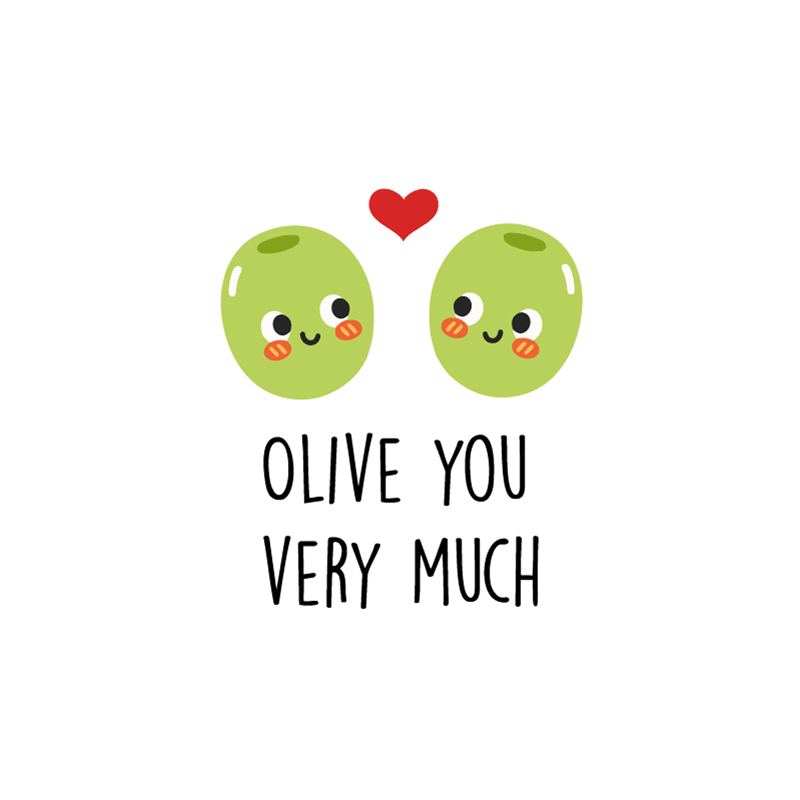 Vinylový koberec s frázemi ovesné olivy vtipně - TenStickers