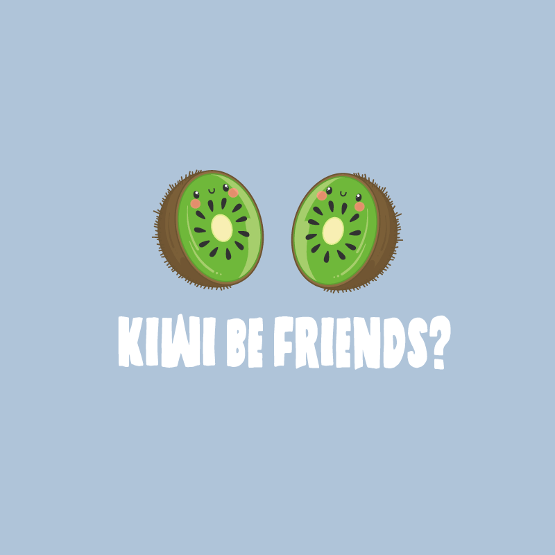 Vinylový koberec s frázemi legrační citát s kiwi - TenStickers