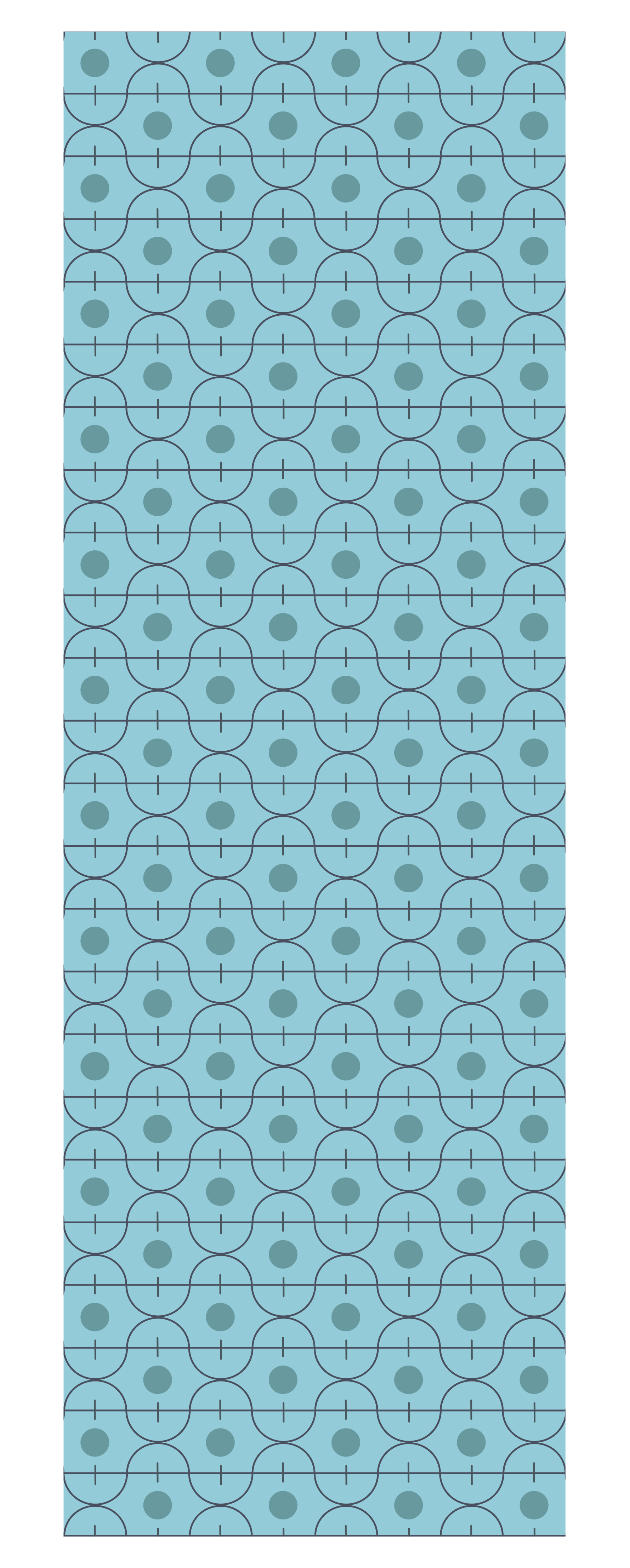 Vinylový koberec s texturou modrý geometrický japonský vzor - TenStickers