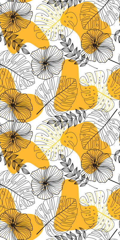 Vinylový koberec s texturou květinový design kallax - TenStickers