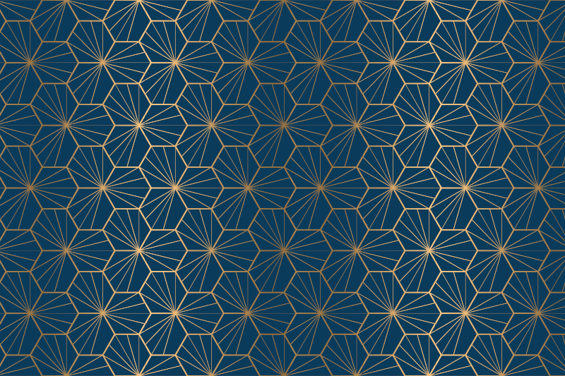 Geometrický vinylový koberec elegantní geometrický vzor - TenStickers