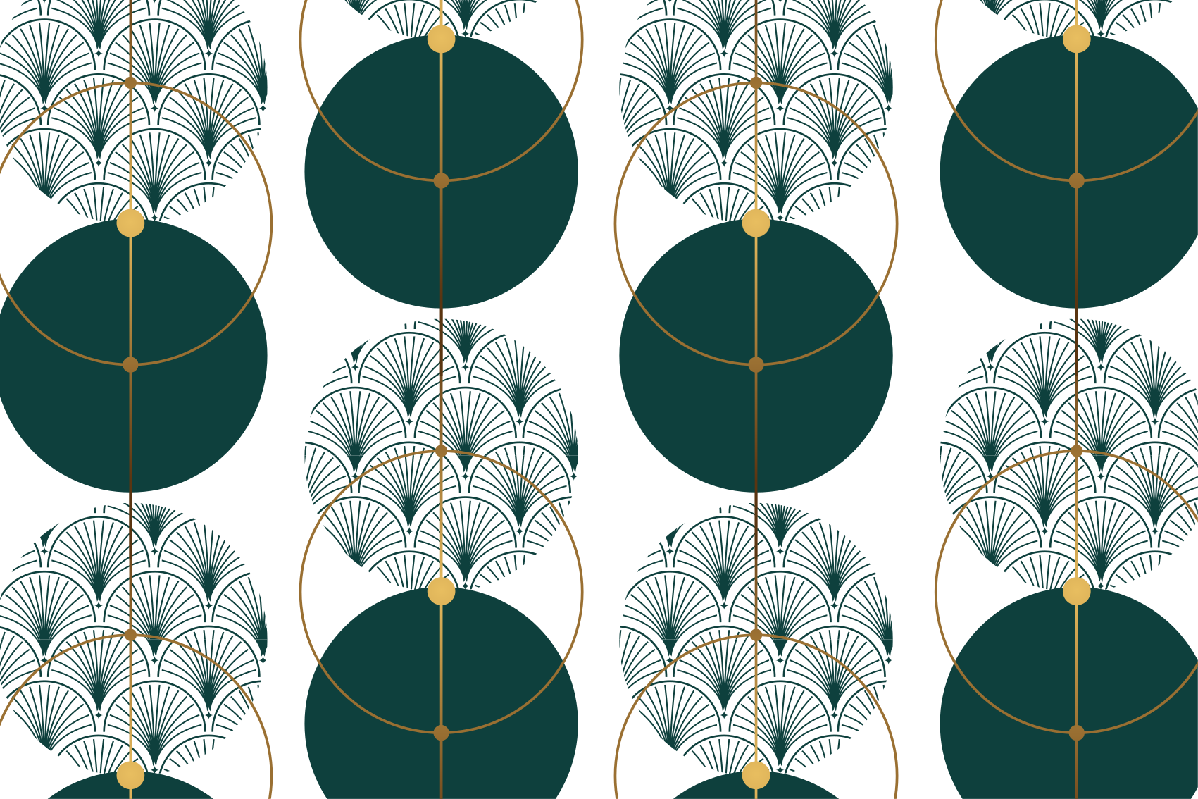Geometrický vinylový koberec v glamour stylu - TenStickers