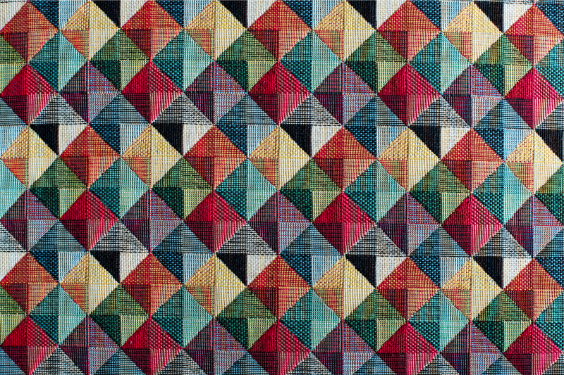 Geometrický vinylový koberec s geometrickými tvary - TenStickers