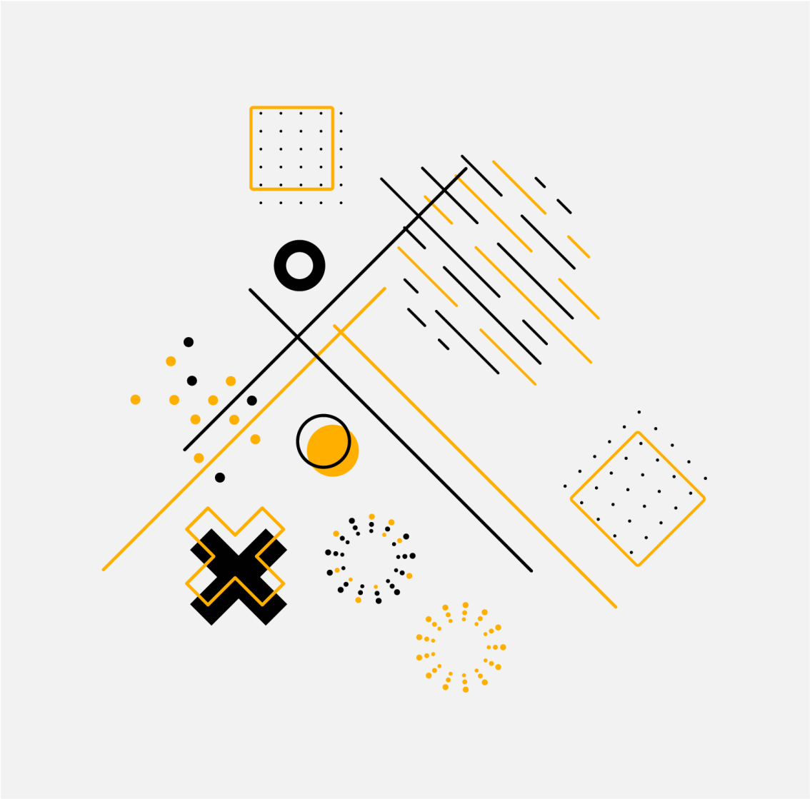 Geometrický vinylový koberec koncentrické kruhy - TenStickers