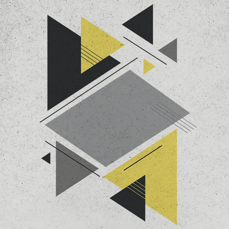 Geometrický vinylový koberec severské trojúhelníky - TenStickers