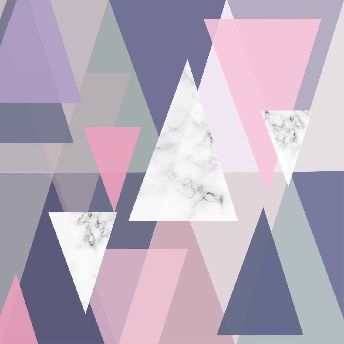 Geometrický vinylový koberec s 3d trojúhelníky - TenStickers