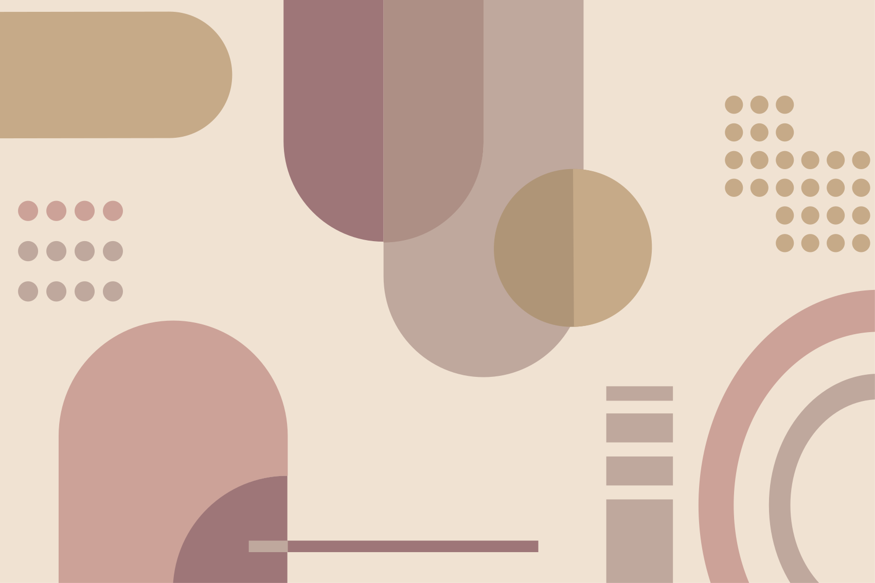 Geometrický vinylový koberec šedobéžový vzor - TenStickers