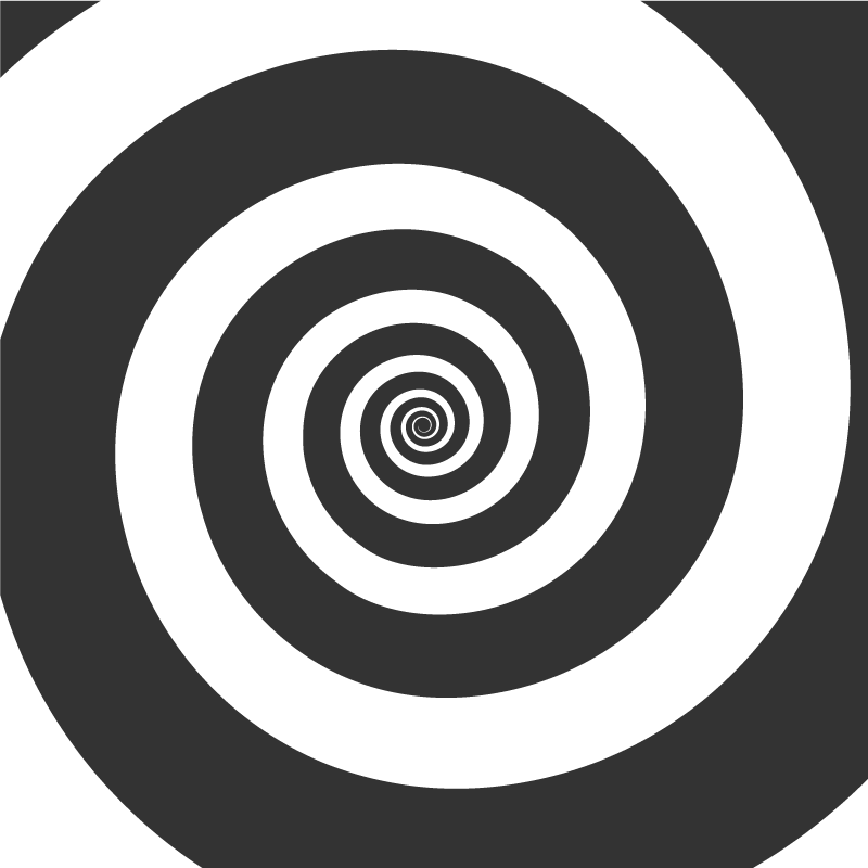 Geometrický vinylový koberec spirálový pohyb - TenStickers