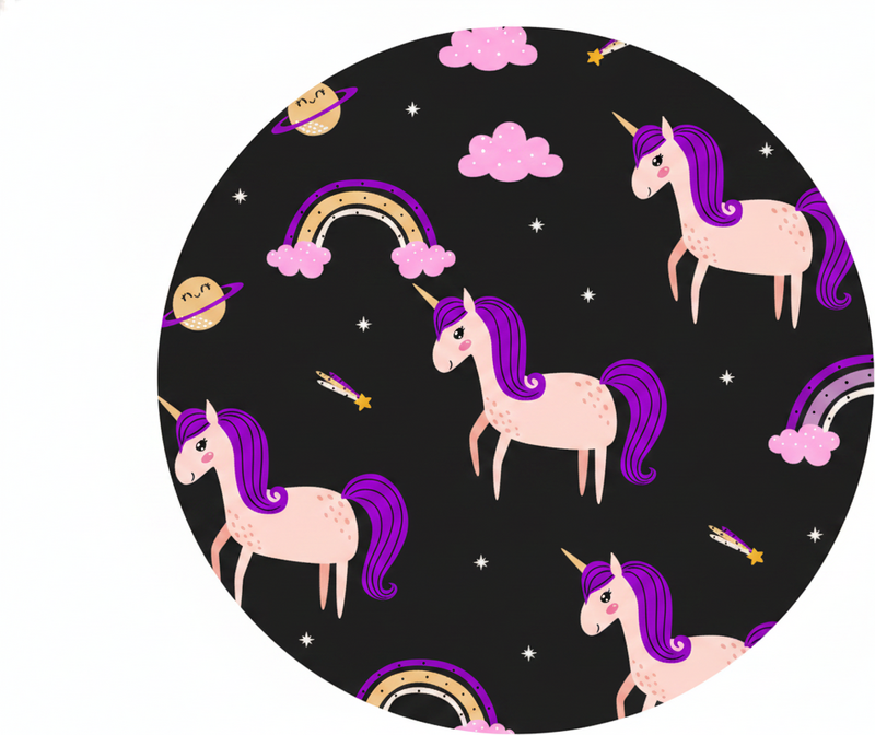 Vinylový koberec pro děti s uměleckými jednorožci - TenStickers