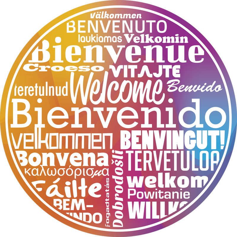 Vinylový koberec ve vstupní hale pro všechny jazyky - TenStickers