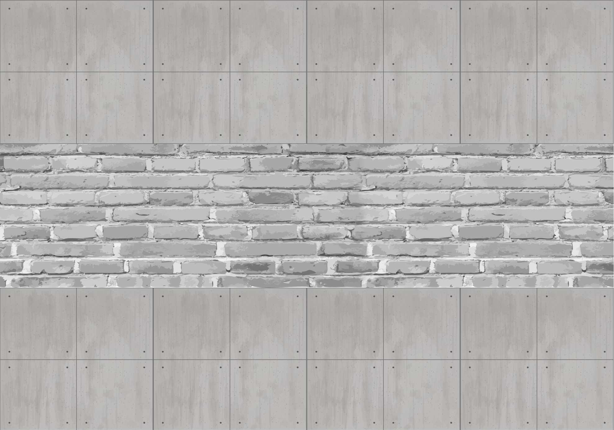Šedý vinylový koberec s betonovými panely - TenStickers