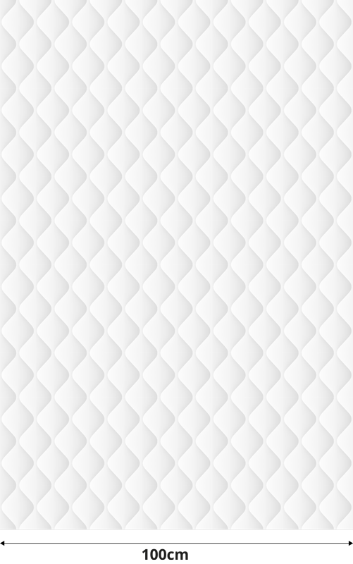 Bílý vinylový koberec s měkkou texturou - TenStickers