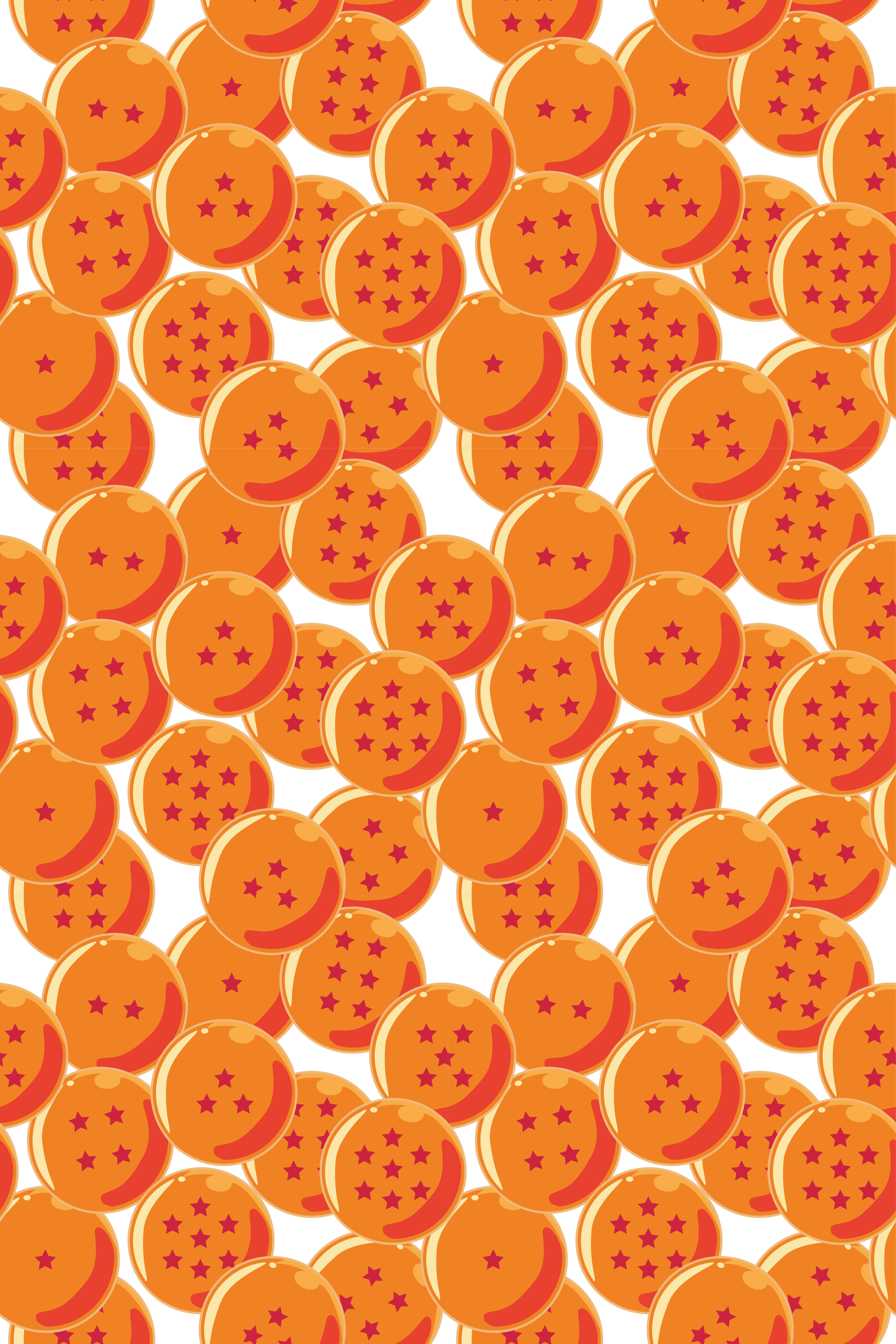 Oranžový vinylový koberec dračí koule - TenStickers