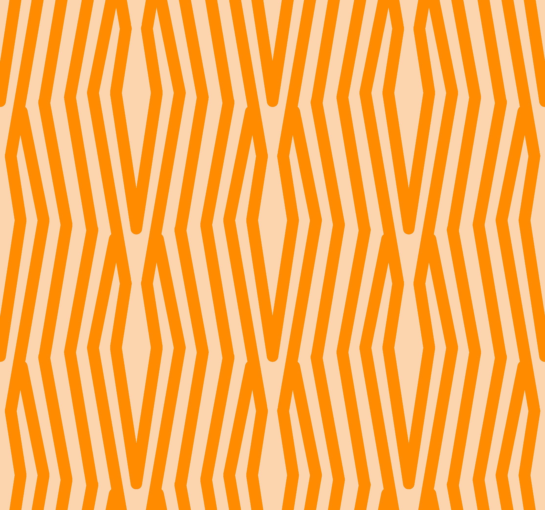 Oranžový vinylový koberec s abstraktním vzorem - TenStickers