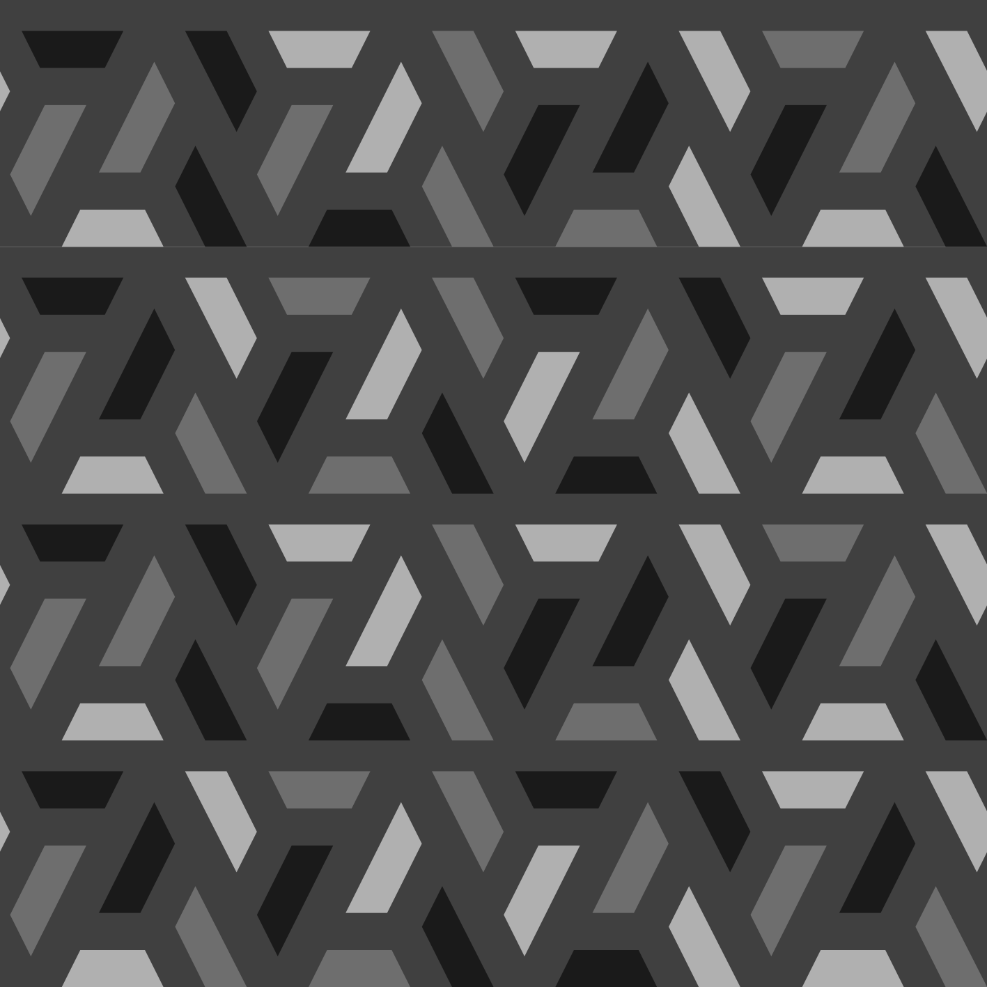 Černý vinylový koberec geometrické trojúhelníky - TenStickers