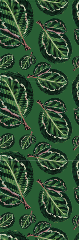 Zelený vinylový koberec maranta - TenStickers
