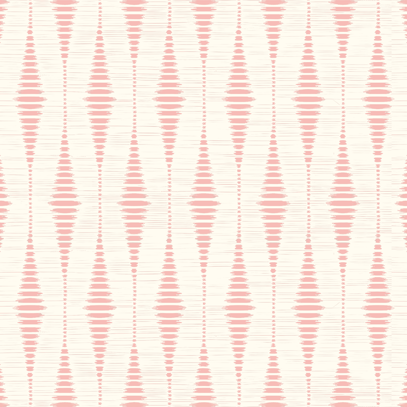 Vinylová rohož na balkon v pastelové růžové ikat - TenStickers