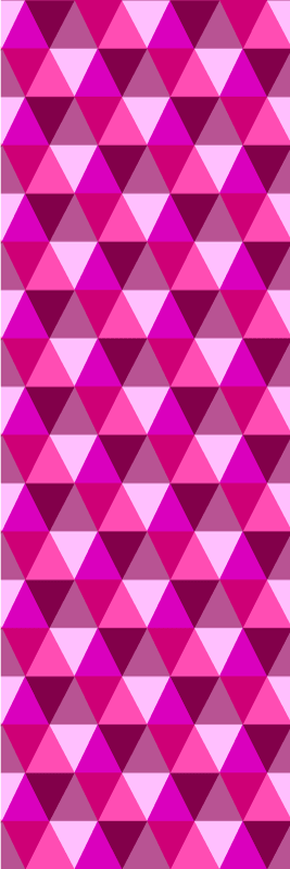 Růžový vinylový koberec fuchsie geometrický - TenStickers