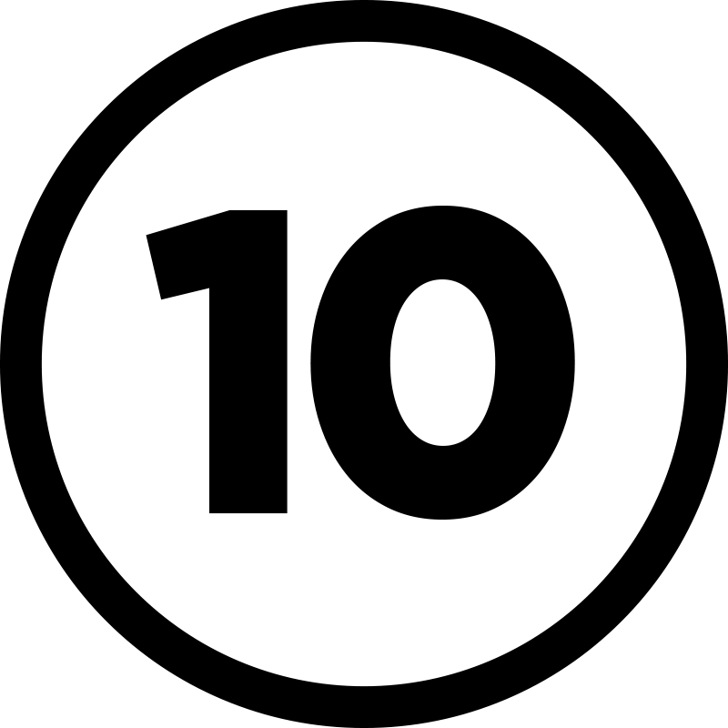 Customizable Circular Number Vinylový koberec do ložnice - TenStickers