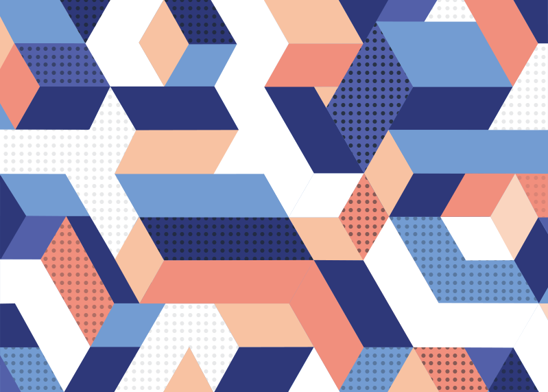 Moderní 3d geometrický vinyl koberec - TenStickers