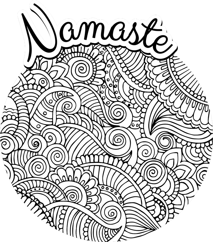 Mandala namaste vinyl koberec - TenStickers