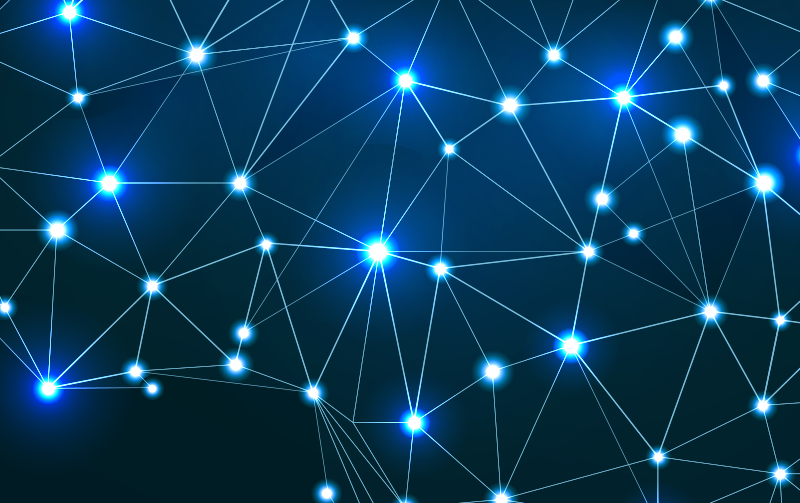 Nádherný polygonální záblesky mapa vinyl koberec - TenStickers