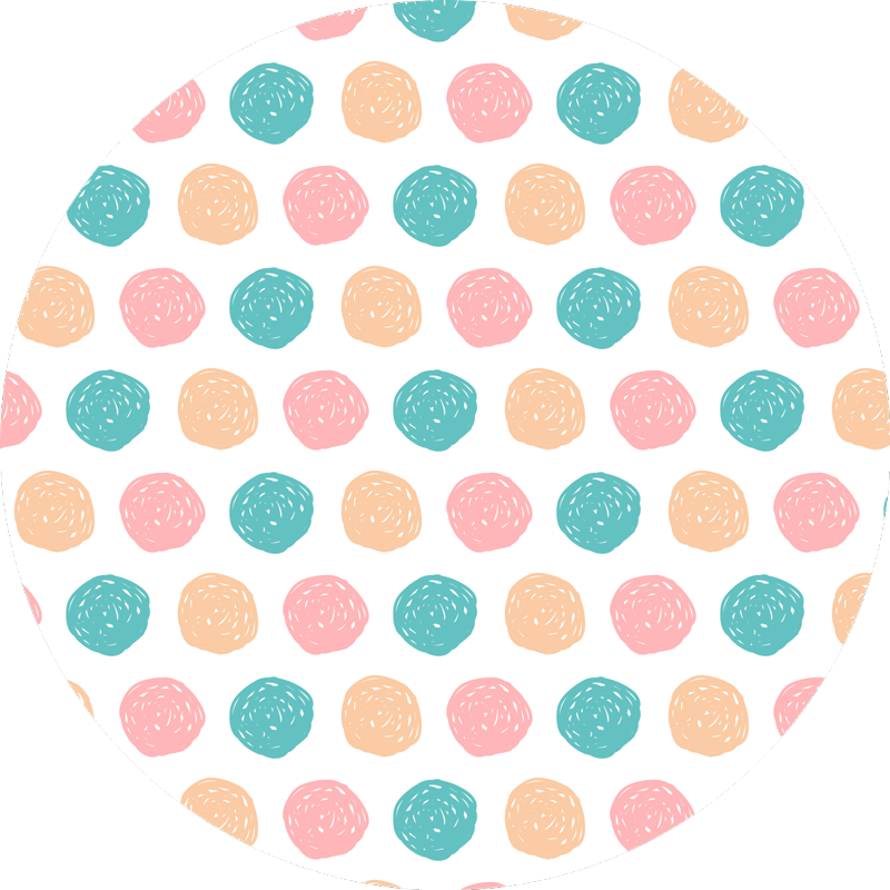 Minimalistické vinylové kobercové puntíky - TenStickers